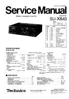 Technics - SUX-840 - Service manual 